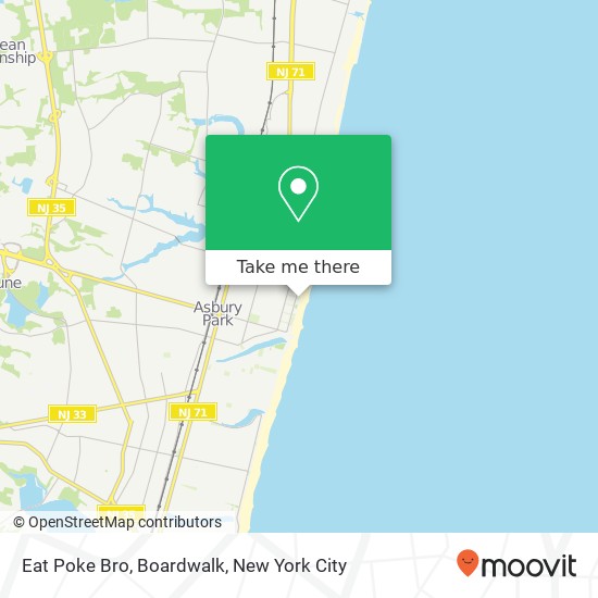 Mapa de Eat Poke Bro, Boardwalk