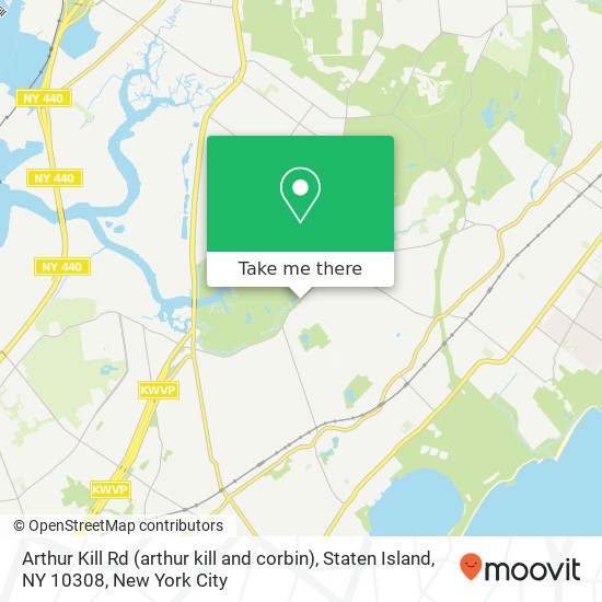 Arthur Kill Rd (arthur kill and corbin), Staten Island, NY 10308 map