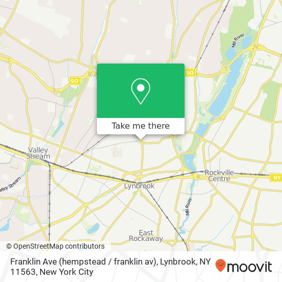 Franklin Ave (hempstead / franklin av), Lynbrook, NY 11563 map