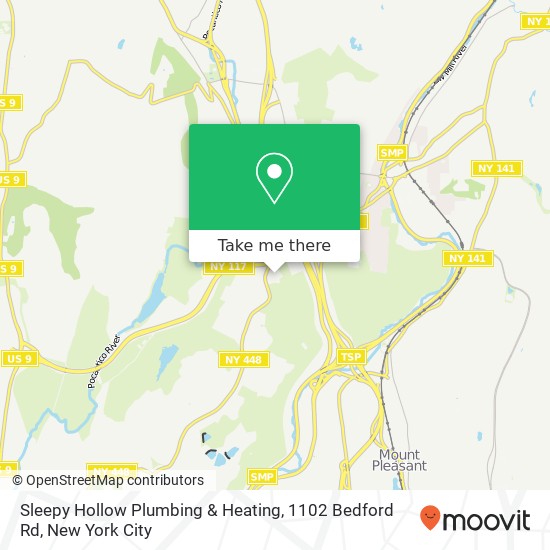 Mapa de Sleepy Hollow Plumbing & Heating, 1102 Bedford Rd