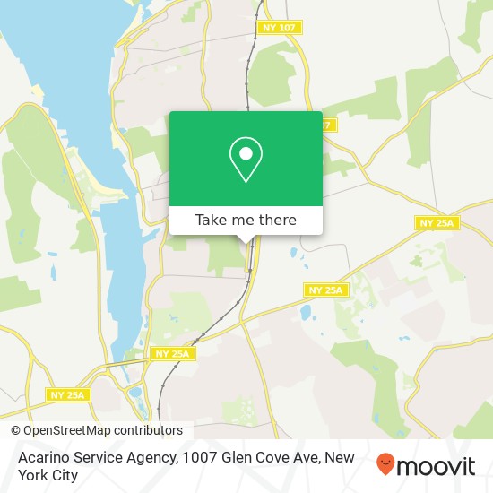 Acarino Service Agency, 1007 Glen Cove Ave map