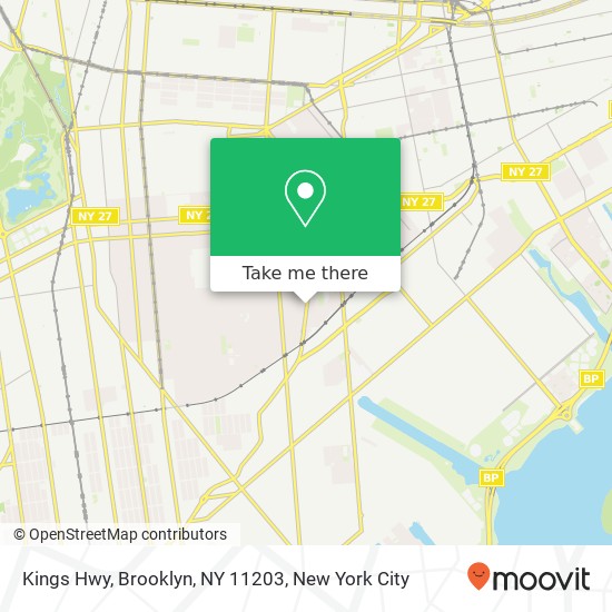Mapa de Kings Hwy, Brooklyn, NY 11203