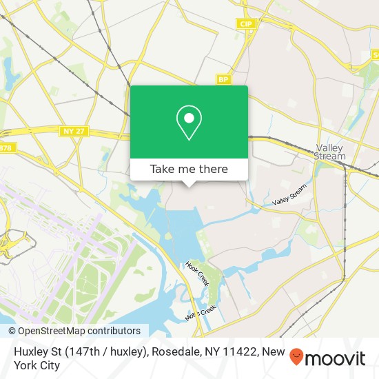 Mapa de Huxley St (147th / huxley), Rosedale, NY 11422