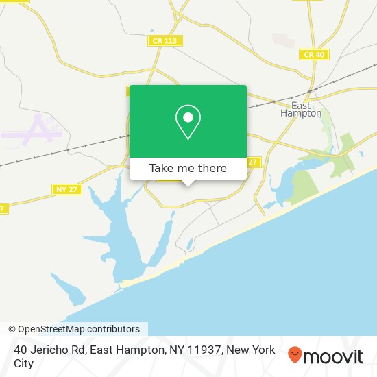 40 Jericho Rd, East Hampton, NY 11937 map