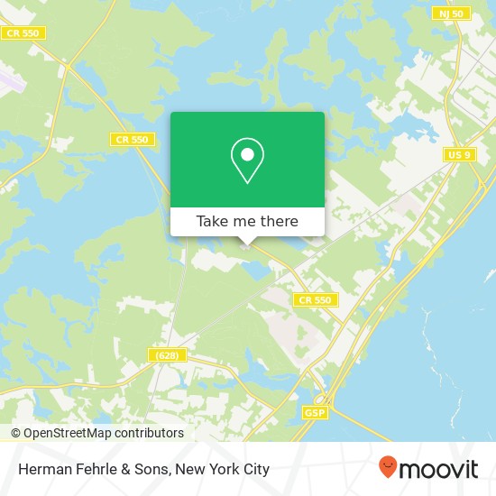 Mapa de Herman Fehrle & Sons, 369 Woodbine Oceanview Rd