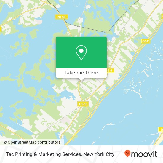 Mapa de Tac Printing & Marketing Services, 69 Route 50