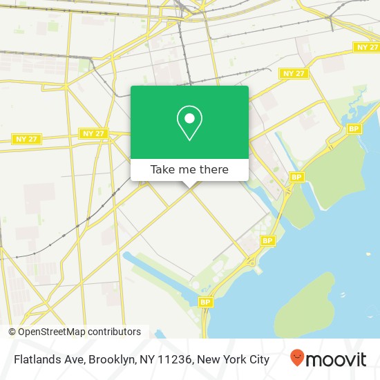 Mapa de Flatlands Ave, Brooklyn, NY 11236