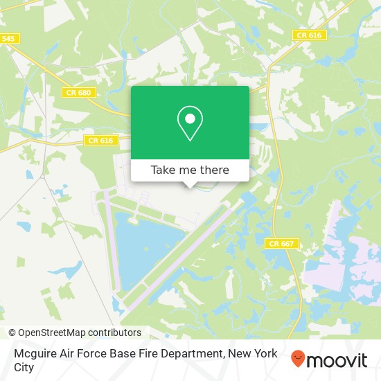 Mapa de Mcguire Air Force Base Fire Department