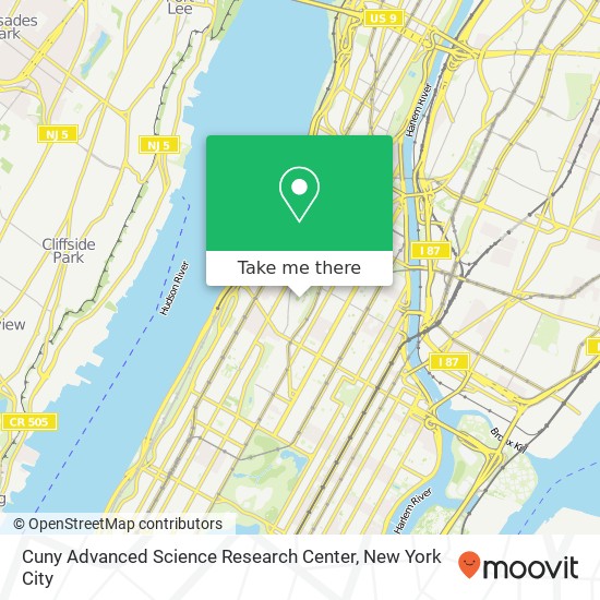 Cuny Advanced Science Research Center map