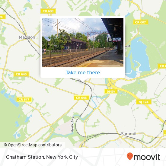 Mapa de Chatham Station