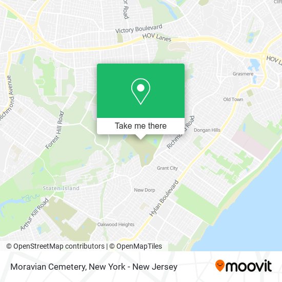Mapa de Moravian Cemetery