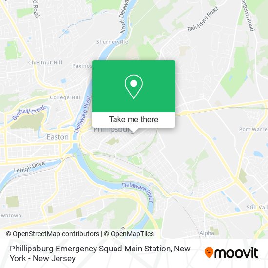 Mapa de Phillipsburg Emergency Squad Main Station