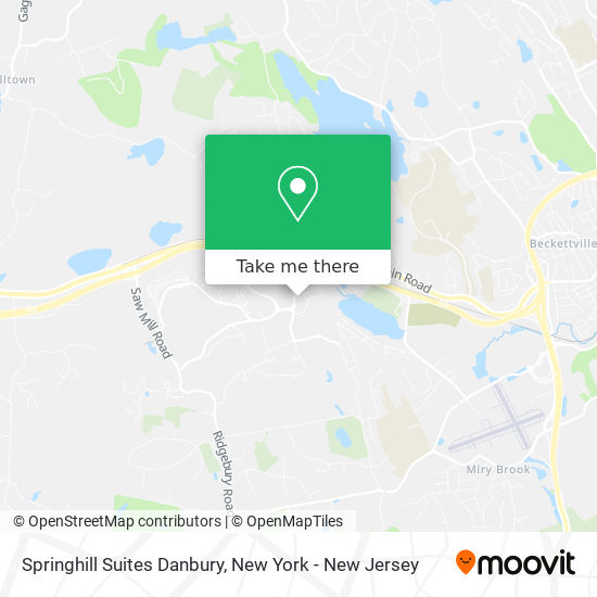 Mapa de Springhill Suites Danbury