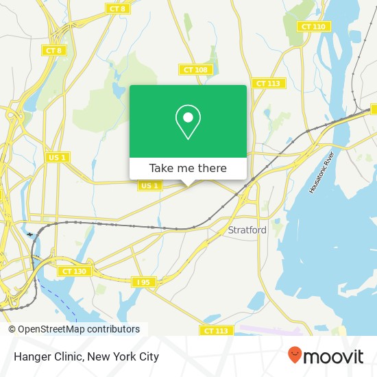 Hanger Clinic map