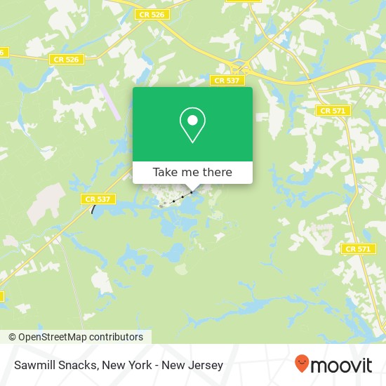 Sawmill Snacks map