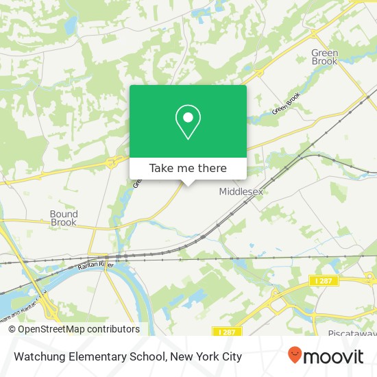 Mapa de Watchung Elementary School