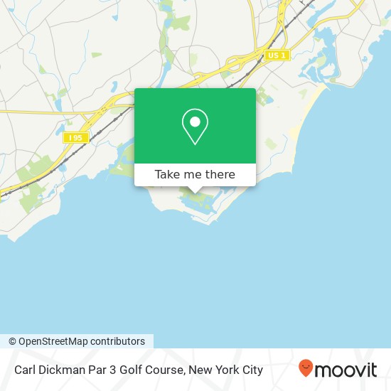 Carl Dickman Par 3 Golf Course map