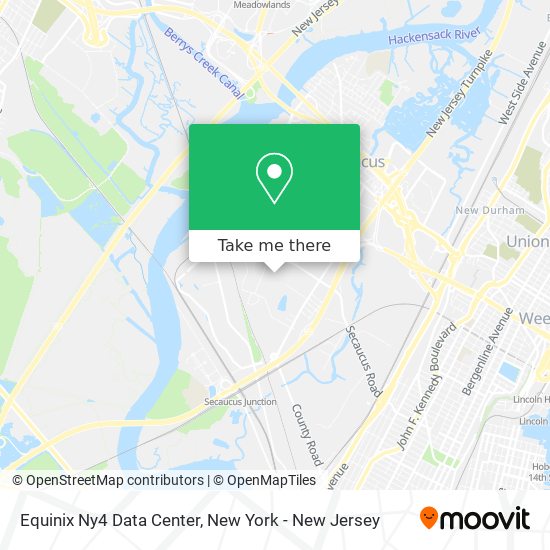Equinix Ny4 Data Center map