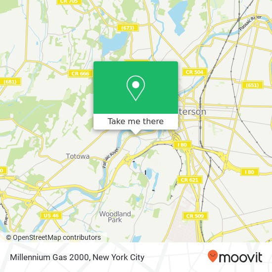 Millennium Gas 2000 map