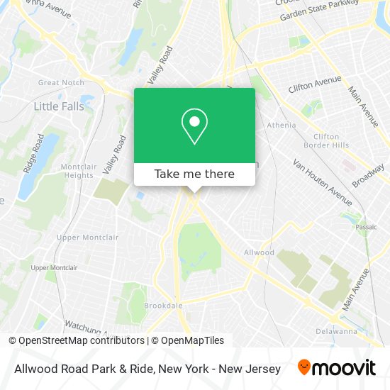 Mapa de Allwood Road Park & Ride