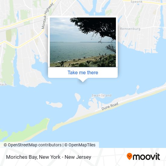 Moriches Bay map