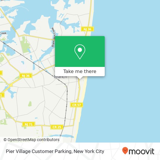 Pier Village Customer Parking map