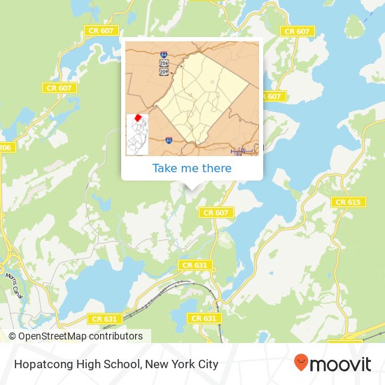 Mapa de Hopatcong High School