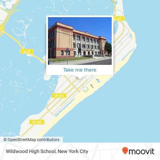 Mapa de Wildwood High School