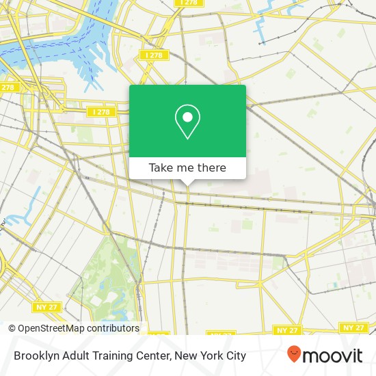 Brooklyn Adult Training Center map