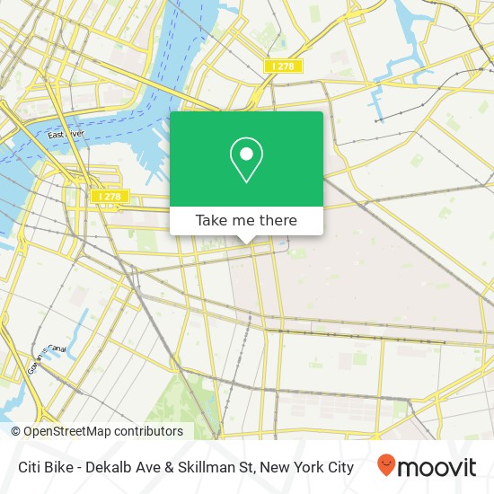 Citi Bike - Dekalb Ave & Skillman St map