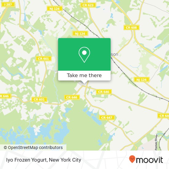 Mapa de Iyo Frozen Yogurt