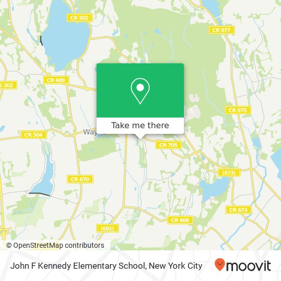 John F Kennedy Elementary School map