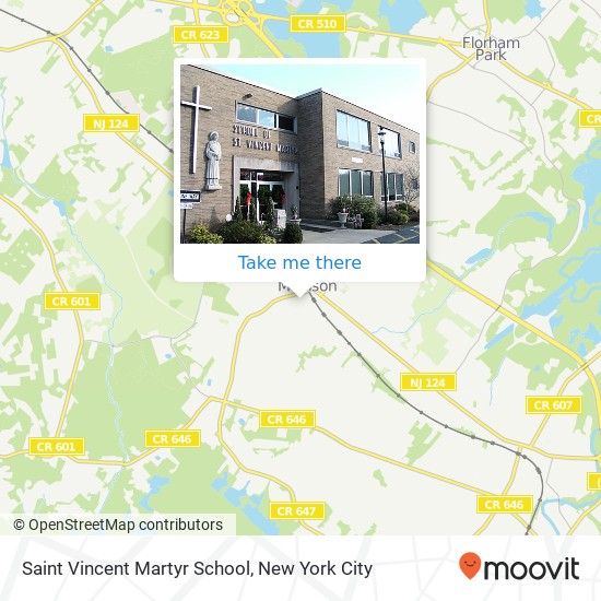 Saint Vincent Martyr School map