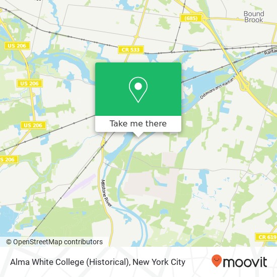 Alma White College (Historical) map