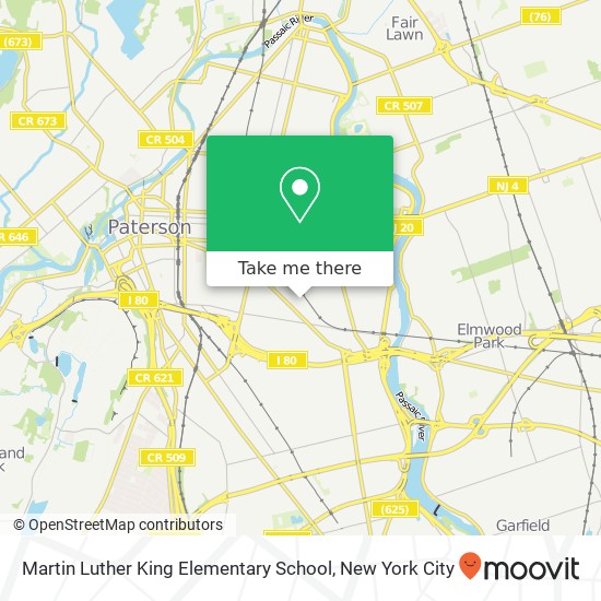 Martin Luther King Elementary School map