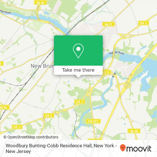 Woodbury Bunting-Cobb Residence Hall map