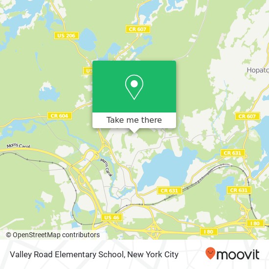 Valley Road Elementary School map