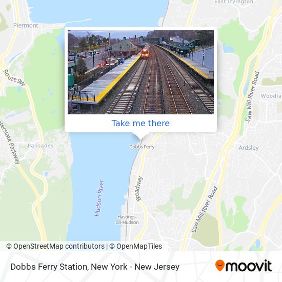 Dobbs Ferry Station map