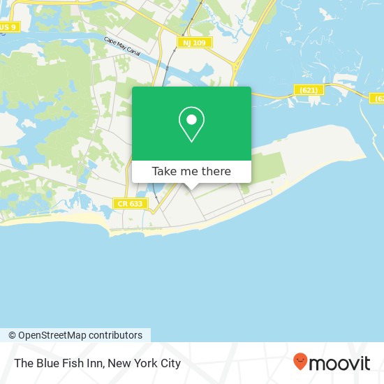 The Blue Fish Inn map