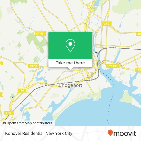 Konover Residential map