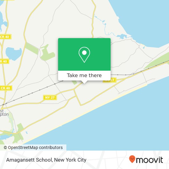 Amagansett School map