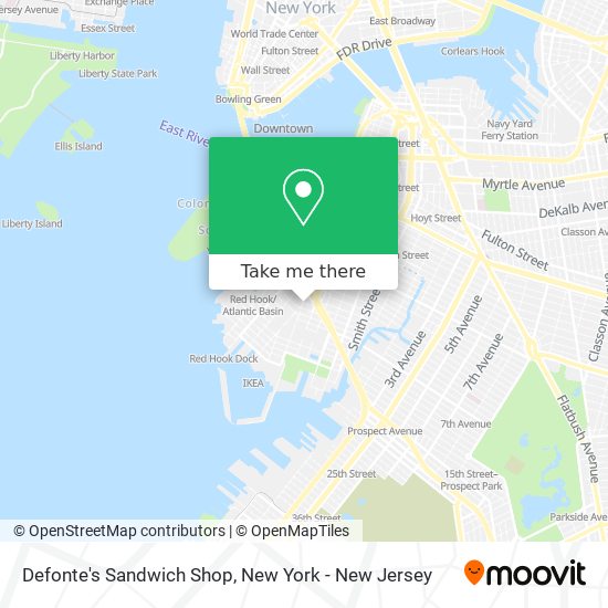 Defonte's Sandwich Shop map