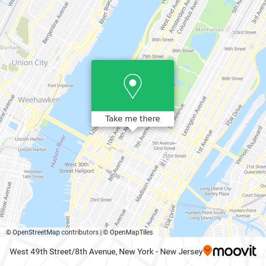 Mapa de West 49th Street/8th Avenue