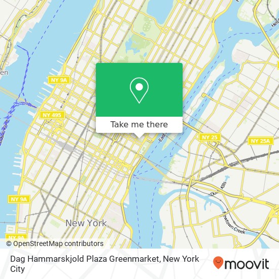 Mapa de Dag Hammarskjold Plaza Greenmarket