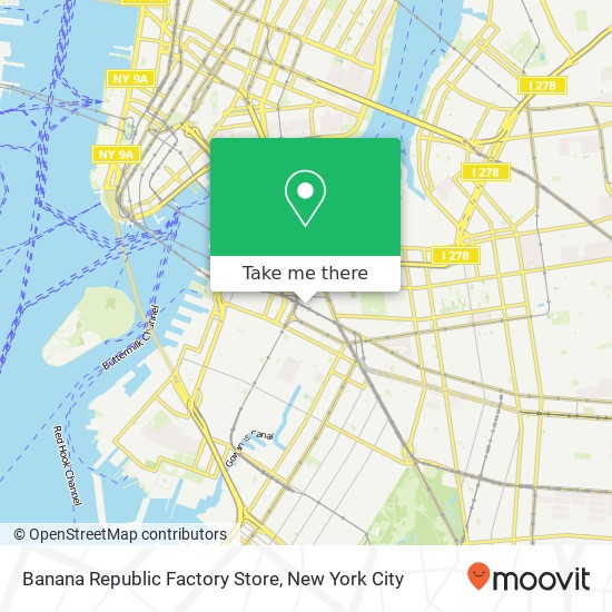 Mapa de Banana Republic Factory Store