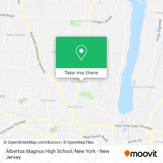 Mapa de Albertus Magnus High School