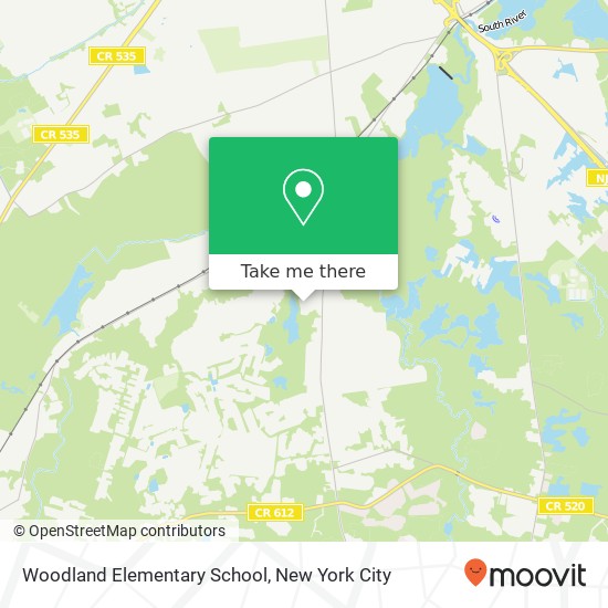 Mapa de Woodland Elementary School
