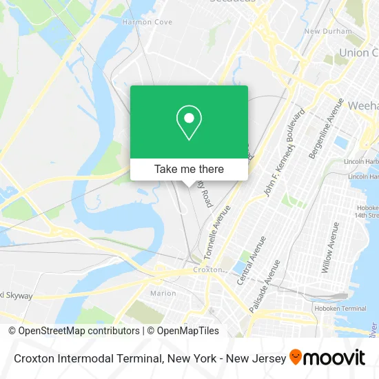 Croxton Intermodal Terminal map