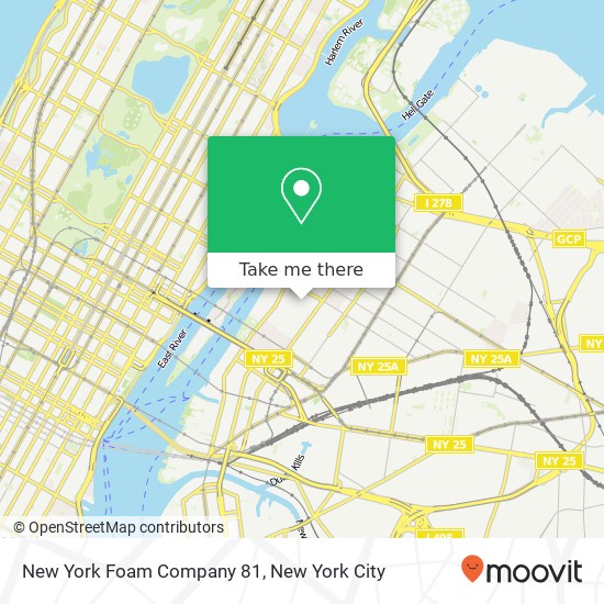 Mapa de New York Foam Company 81