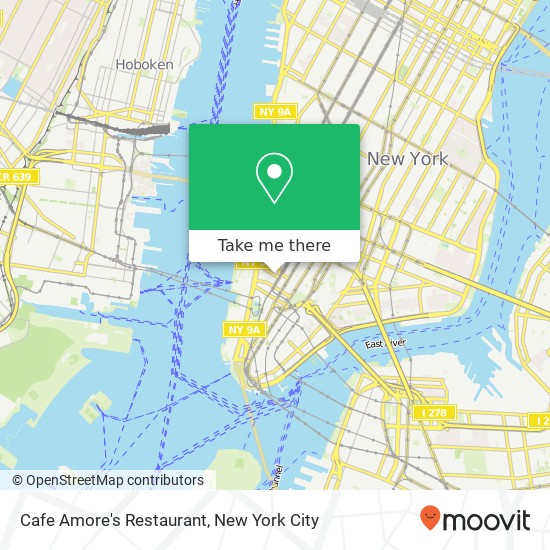 Mapa de Cafe Amore's Restaurant